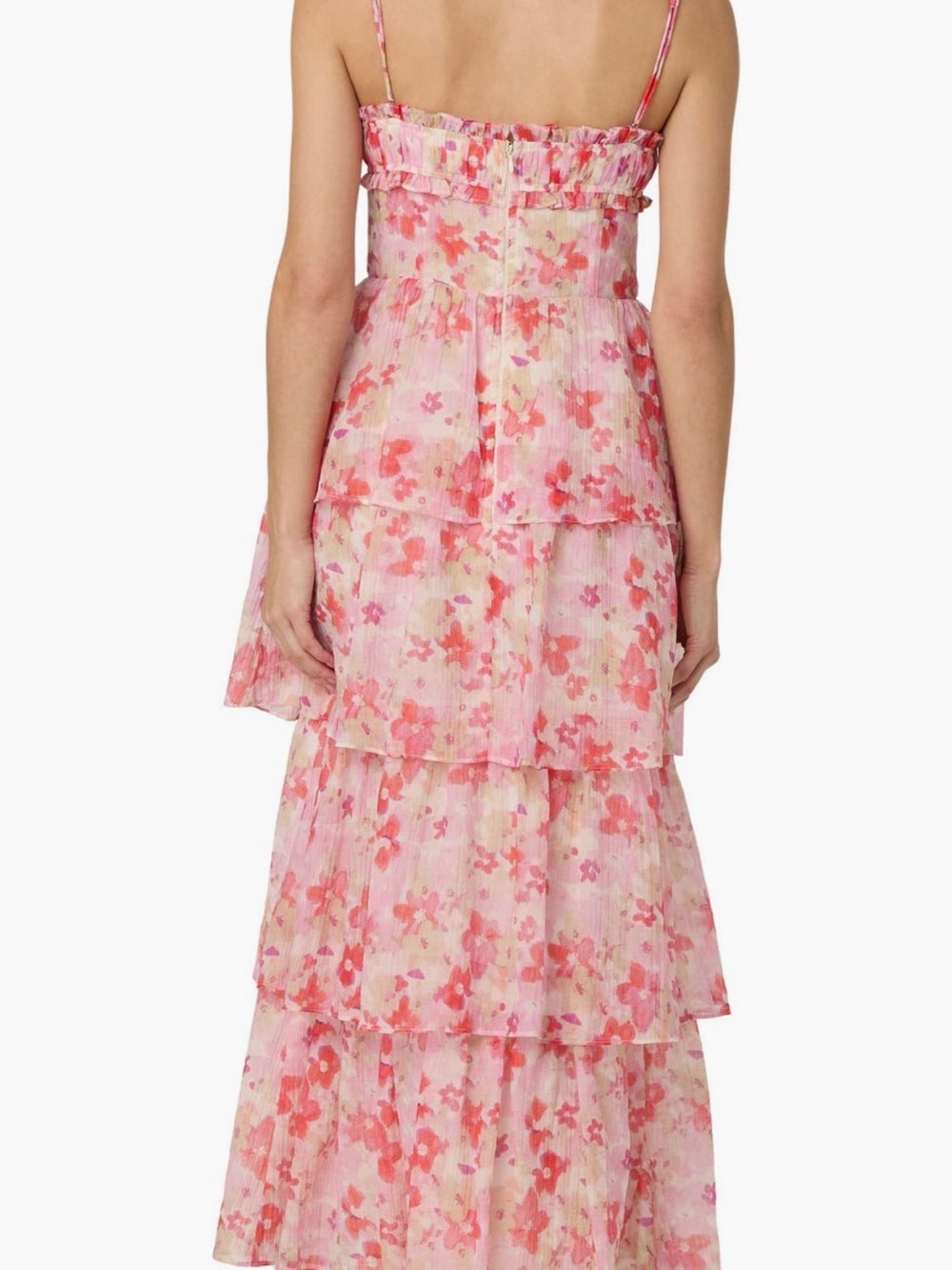 ASTR Pink Floral Ruffle Mini Dress - Picture 3 of 5